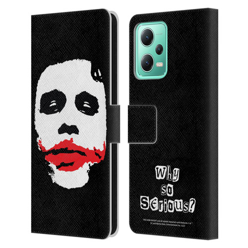 The Dark Knight Character Art Joker Face Leather Book Wallet Case Cover For Xiaomi Redmi Note 12 5G