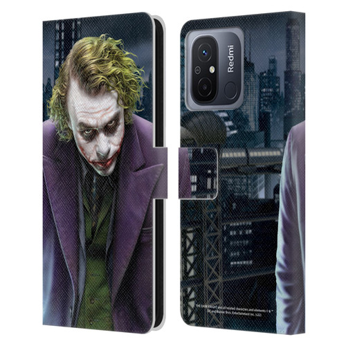 The Dark Knight Character Art Joker Leather Book Wallet Case Cover For Xiaomi Redmi 12C