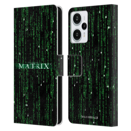 The Matrix Key Art Codes Leather Book Wallet Case Cover For Xiaomi Redmi Note 12T