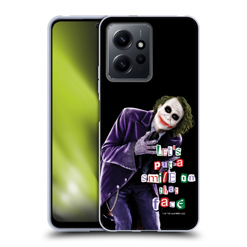 The Dark Knight Graphics Joker Put A Smile Soft Gel Case for Xiaomi Redmi Note 12 4G