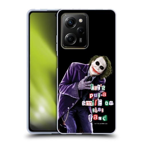 The Dark Knight Graphics Joker Put A Smile Soft Gel Case for Xiaomi Redmi Note 12 Pro 5G