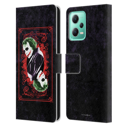 The Dark Knight Graphics Joker Card Leather Book Wallet Case Cover For Xiaomi Redmi Note 12 5G