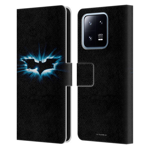 The Dark Knight Graphics Logo Black Leather Book Wallet Case Cover For Xiaomi 13 Pro 5G