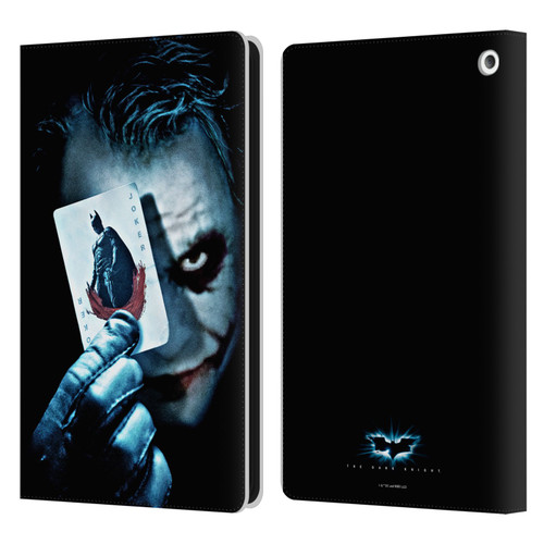 The Dark Knight Key Art Joker Card Leather Book Wallet Case Cover For Amazon Fire HD 8/Fire HD 8 Plus 2020