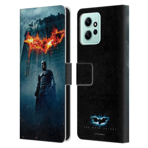 The Dark Knight Key Art Batman Poster Leather Book Wallet Case Cover For Xiaomi Redmi 12