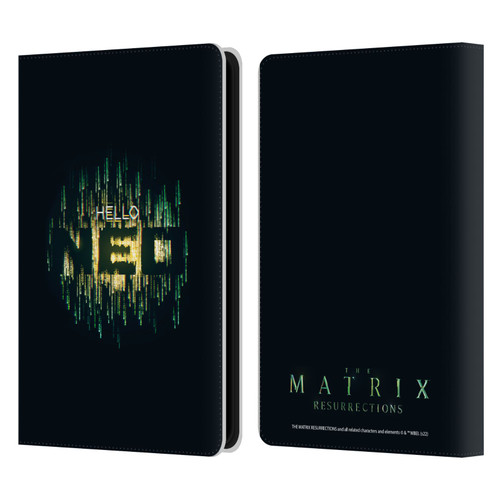 The Matrix Resurrections Key Art Hello Neo Leather Book Wallet Case Cover For Amazon Kindle Paperwhite 5 (2021)