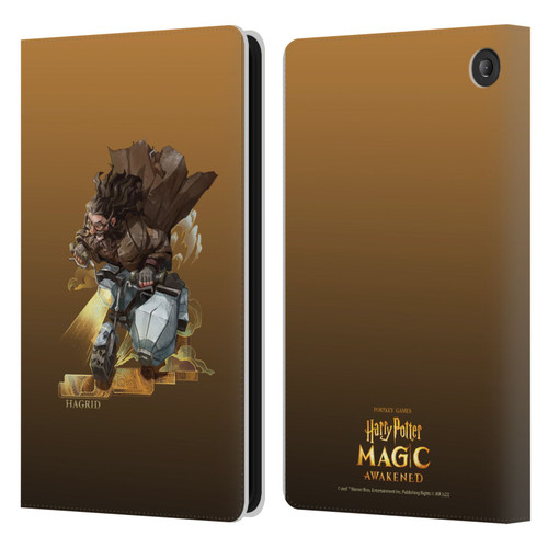 Harry Potter: Magic Awakened Characters Hagrid Leather Book Wallet Case Cover For Amazon Fire 7 2022