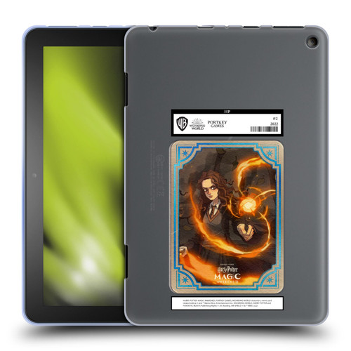 Harry Potter: Magic Awakened Characters Hermione Card Soft Gel Case for Amazon Fire HD 8/Fire HD 8 Plus 2020