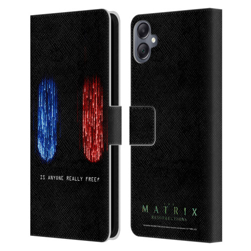 The Matrix Resurrections Key Art Is Anyone Really Free Leather Book Wallet Case Cover For Samsung Galaxy A05