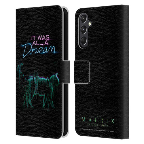 The Matrix Resurrections Key Art It Was All A Dream Leather Book Wallet Case Cover For Samsung Galaxy A24 4G / M34 5G