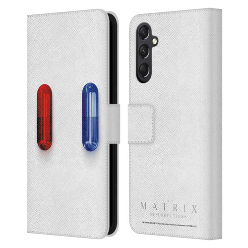 The Matrix Resurrections Key Art Poster Leather Book Wallet Case Cover For Samsung Galaxy A24 4G / M34 5G