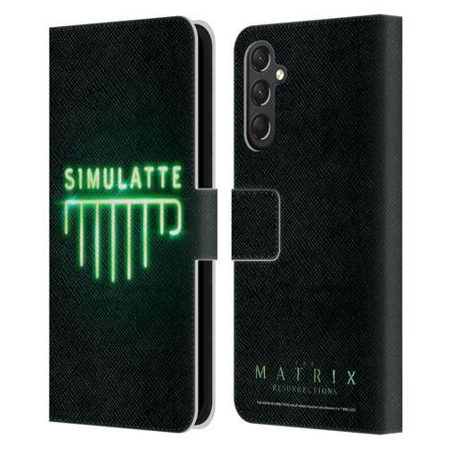 The Matrix Resurrections Key Art Simulatte Leather Book Wallet Case Cover For Samsung Galaxy A24 4G / M34 5G