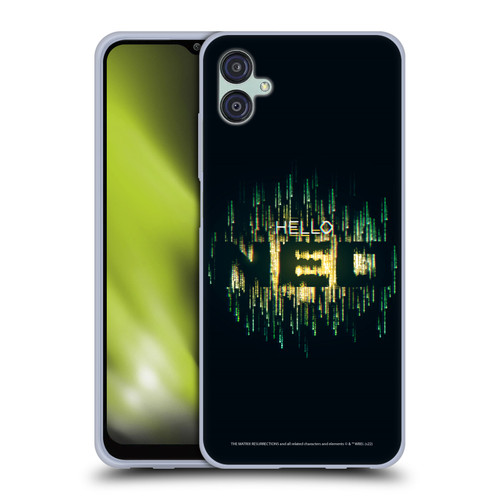 The Matrix Resurrections Key Art Hello Neo Soft Gel Case for Samsung Galaxy M04 5G / A04e