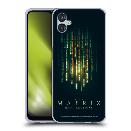 The Matrix Resurrections Key Art This Is Not The Real World Soft Gel Case for Samsung Galaxy M04 5G / A04e