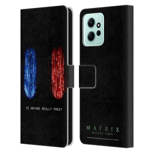 The Matrix Resurrections Key Art Is Anyone Really Free Leather Book Wallet Case Cover For Xiaomi Redmi 12
