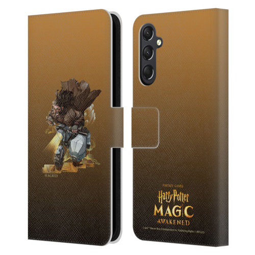 Harry Potter: Magic Awakened Characters Hagrid Leather Book Wallet Case Cover For Samsung Galaxy A24 4G / M34 5G