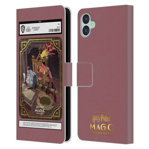 Harry Potter: Magic Awakened Characters Dumbledore Card Leather Book Wallet Case Cover For Samsung Galaxy M04 5G / A04e