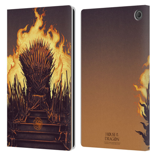 House Of The Dragon: Television Series Art Iron Throne Leather Book Wallet Case Cover For Amazon Fire Max 11 2023