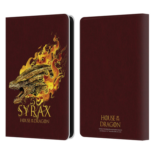 House Of The Dragon: Television Series Art Syrax Leather Book Wallet Case Cover For Amazon Kindle 11th Gen 6in 2022