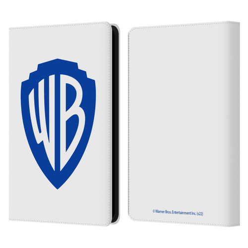 Warner Bros. Shield Logo White Leather Book Wallet Case Cover For Amazon Kindle Paperwhite 5 (2021)