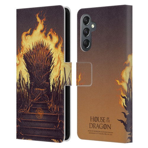 House Of The Dragon: Television Series Art Iron Throne Leather Book Wallet Case Cover For Samsung Galaxy A25 5G