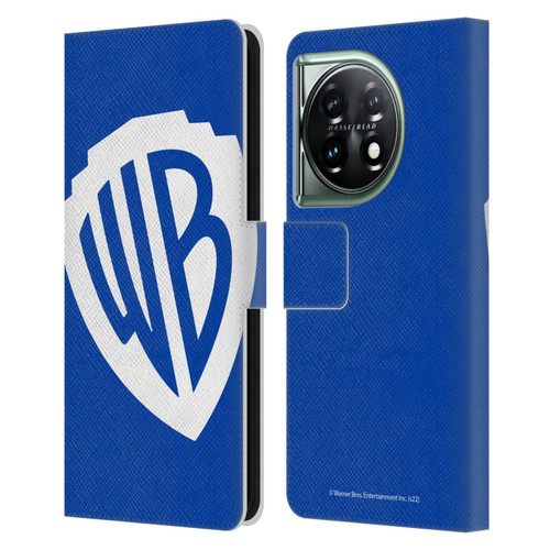 Warner Bros. Shield Logo Oversized Leather Book Wallet Case Cover For OnePlus 11 5G
