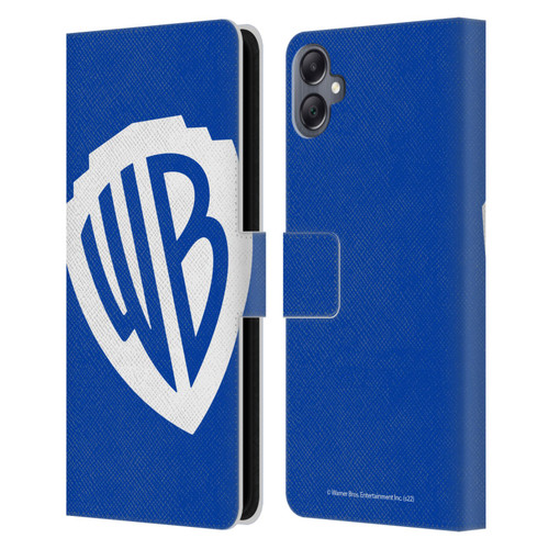 Warner Bros. Shield Logo Oversized Leather Book Wallet Case Cover For Samsung Galaxy A05