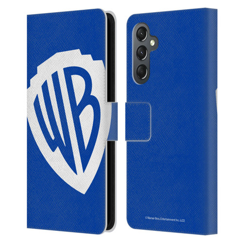 Warner Bros. Shield Logo Oversized Leather Book Wallet Case Cover For Samsung Galaxy A25 5G