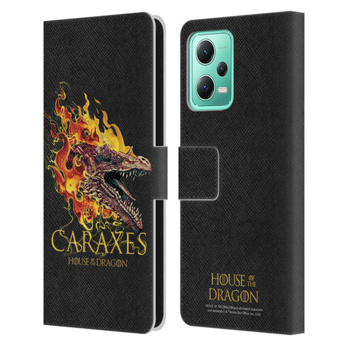 House Of The Dragon: Television Series Art Caraxes Leather Book Wallet Case Cover For Xiaomi Redmi Note 12 5G