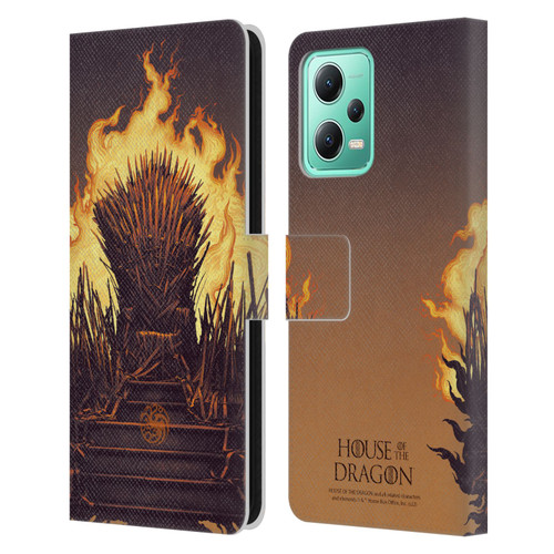 House Of The Dragon: Television Series Art Iron Throne Leather Book Wallet Case Cover For Xiaomi Redmi Note 12 5G