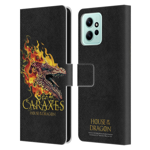 House Of The Dragon: Television Series Art Caraxes Leather Book Wallet Case Cover For Xiaomi Redmi 12