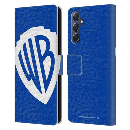 Warner Bros. Shield Logo Oversized Leather Book Wallet Case Cover For Samsung Galaxy M54 5G