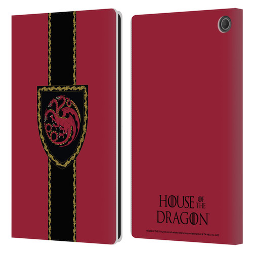 House Of The Dragon: Television Series Graphics Shield Leather Book Wallet Case Cover For Amazon Fire Max 11 2023