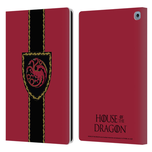 House Of The Dragon: Television Series Graphics Shield Leather Book Wallet Case Cover For Amazon Fire HD 10 / Plus 2021