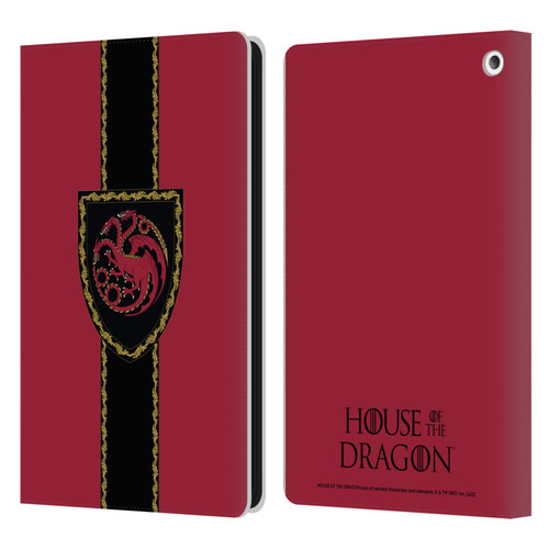 House Of The Dragon: Television Series Graphics Shield Leather Book Wallet Case Cover For Amazon Fire HD 8/Fire HD 8 Plus 2020