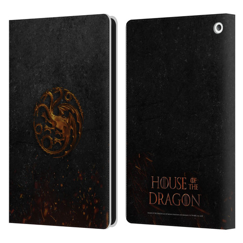 House Of The Dragon: Television Series Graphics Targaryen Emblem Leather Book Wallet Case Cover For Amazon Fire HD 8/Fire HD 8 Plus 2020