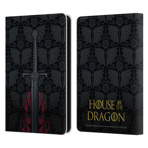 House Of The Dragon: Television Series Graphics Sword Leather Book Wallet Case Cover For Amazon Kindle 11th Gen 6in 2022
