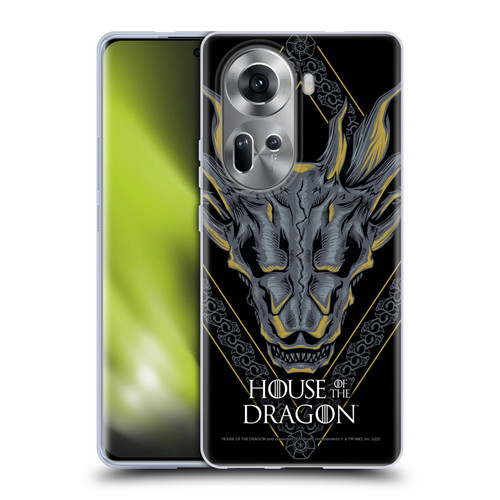 House Of The Dragon: Television Series Graphics Dragon Head Soft Gel Case for OPPO Reno11
