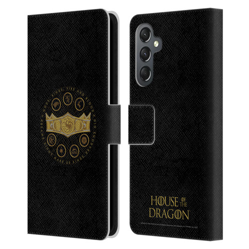 House Of The Dragon: Television Series Graphics Crown Leather Book Wallet Case Cover For Samsung Galaxy A25 5G