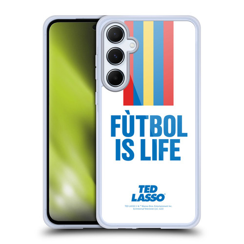 Ted Lasso Season 1 Graphics Futbol Is Life Soft Gel Case for Samsung Galaxy A55 5G