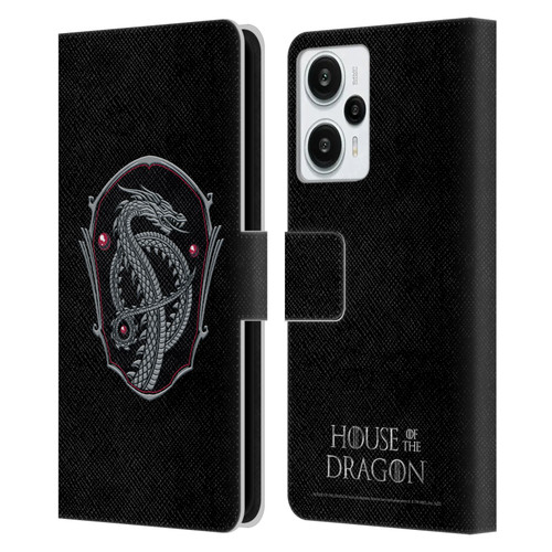 House Of The Dragon: Television Series Graphics Dragon Badge Leather Book Wallet Case Cover For Xiaomi Redmi Note 12T