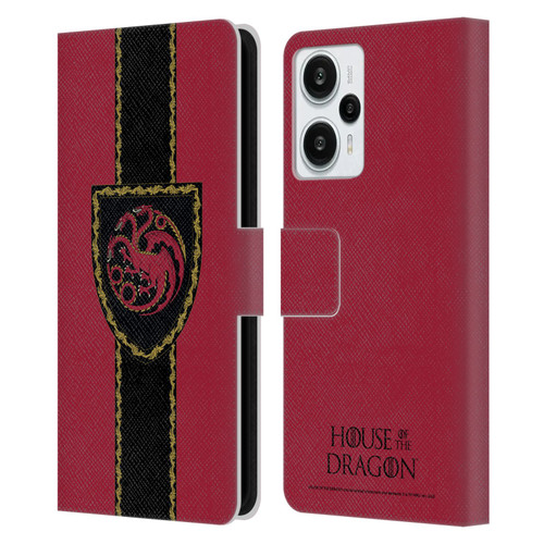 House Of The Dragon: Television Series Graphics Shield Leather Book Wallet Case Cover For Xiaomi Redmi Note 12T