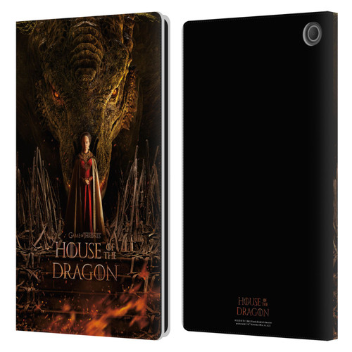 House Of The Dragon: Television Series Key Art Poster 1 Leather Book Wallet Case Cover For Amazon Fire Max 11 2023