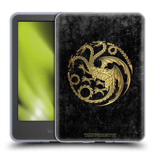 House Of The Dragon: Television Series Season 2 Graphics Gold Targaryen Logo Soft Gel Case for Amazon Kindle 11th Gen 6in 2022