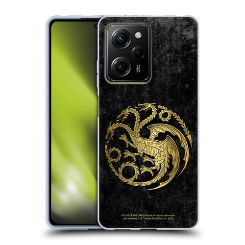 House Of The Dragon: Television Series Season 2 Graphics Gold Targaryen Logo Soft Gel Case for Xiaomi Redmi Note 12 Pro 5G