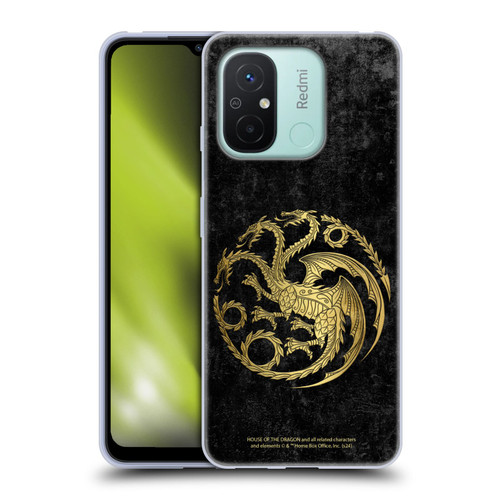 House Of The Dragon: Television Series Season 2 Graphics Gold Targaryen Logo Soft Gel Case for Xiaomi Redmi 12C