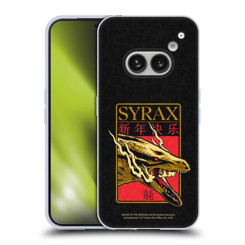 House Of The Dragon: Television Series Year Of The Dragon Syrax Soft Gel Case for Nothing Phone (2a)
