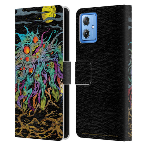 Rick And Morty Season 1 & 2 Graphics The Dunrick Horror Leather Book Wallet Case Cover For Motorola Moto G54 5G