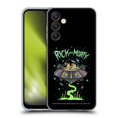 Rick And Morty Season 1 & 2 Graphics The Space Cruiser Soft Gel Case for Samsung Galaxy A25 5G