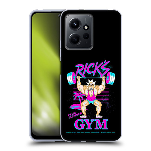 Rick And Morty Season 1 & 2 Graphics Rick's Gym Soft Gel Case for Xiaomi Redmi Note 12 4G